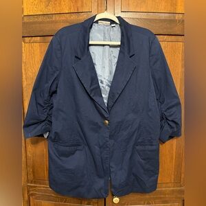 Susan Graver Elegant Navy Jacket